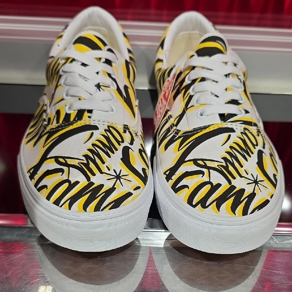 Vans Era Family Graffiti Yellow Black Skate Shoes Men’s 13